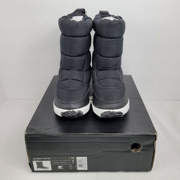 Sorel Out N About Puffy Mid Boots Women's Black NL3804-010 US Size 7 NWT - Picture 8 of 12